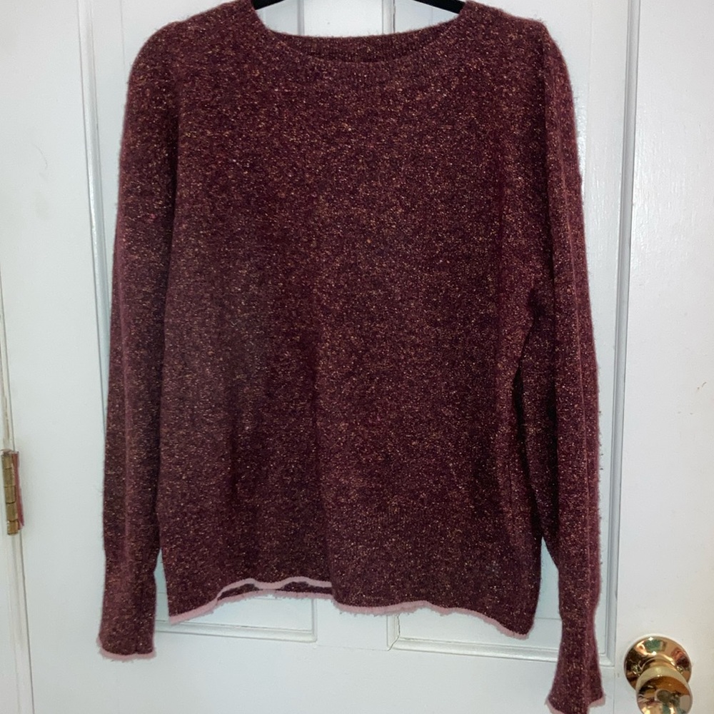 Nordstrom Signature Silk and Wool Blend Sweater Size Large